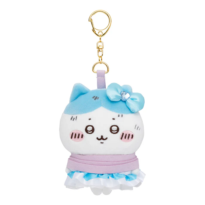 Chiikawa 吉伊卡哇|Otaku Goods - Chiikawa Caught Mascot Hachiware捆绑小八毛绒玩偶挂件/包挂|约H120×W80×D55mm