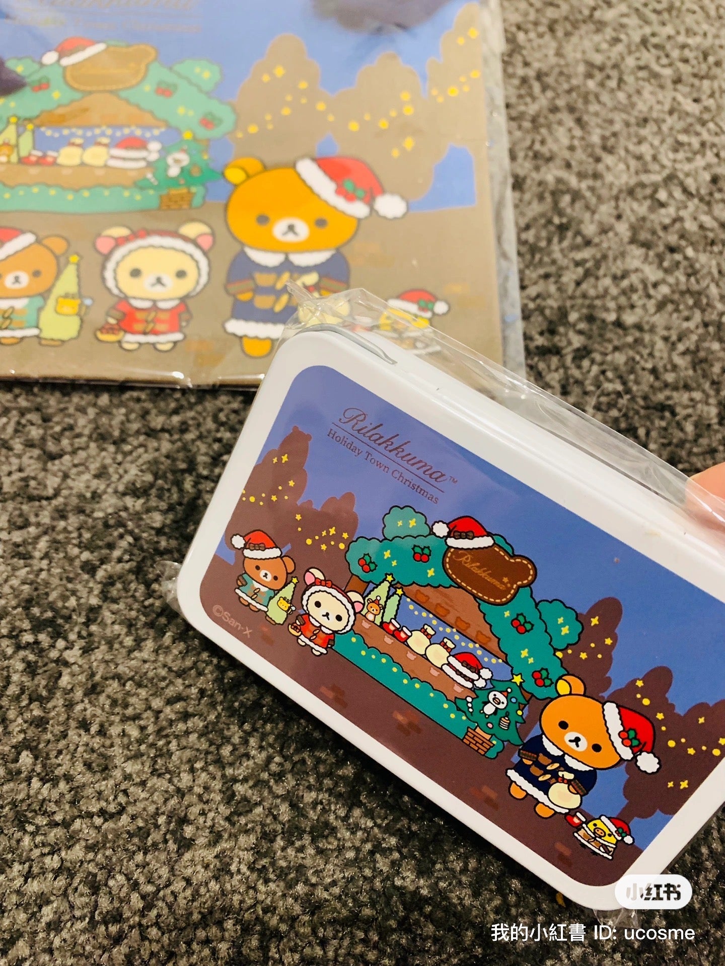 Rilakkuma轻松熊|圣诞可爱铁盒/糖盒/收纳盒/内有水果糖|10粒入【2024.9】