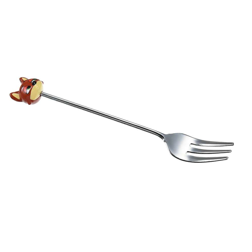 Disney迪士尼|疯狂动物城尼克不锈钢水果叉|约长12.3×宽1.5×厚1.6(cm)