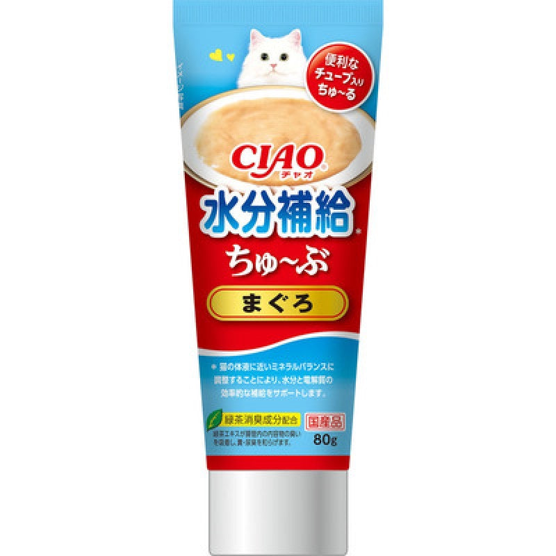 Ciao伊纳宝|猫咪400亿乳酸菌金枪鱼味肉泥营养膏/绿茶消臭成分|80g【25.06.20】