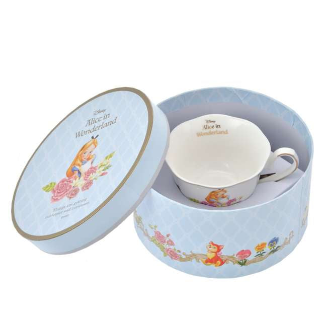 Disney|爱丽丝梦游仙境Alice Sweet Garden甜蜜花园茶会特辑超美水色杯盘组/超美礼物盒|杯約 高さ6.5×幅12.2×奥行き9.5(cm)