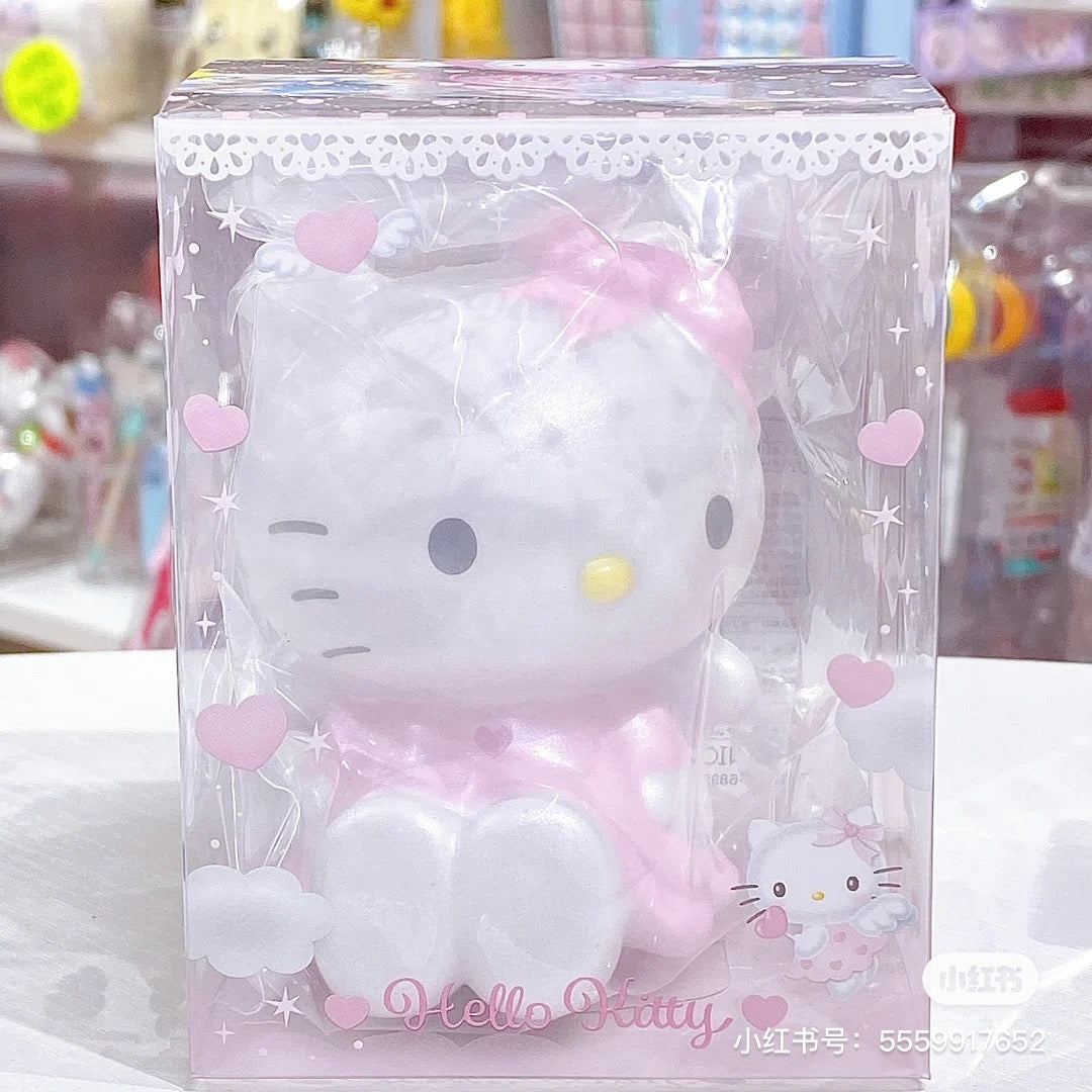 Sanrio|粉粉天使爱神珠光摆件|約103×W75×D71mm