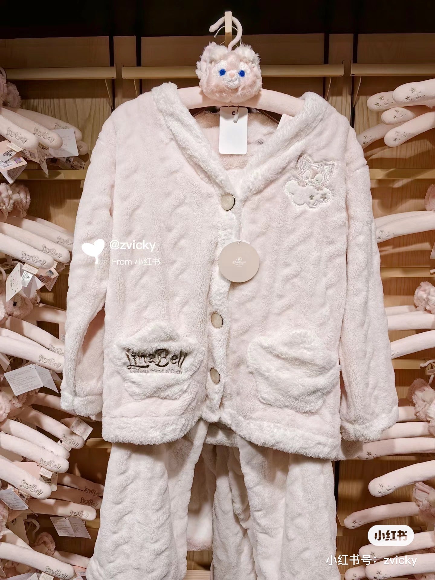 Disney SH|大脸贝儿粉粉衣架