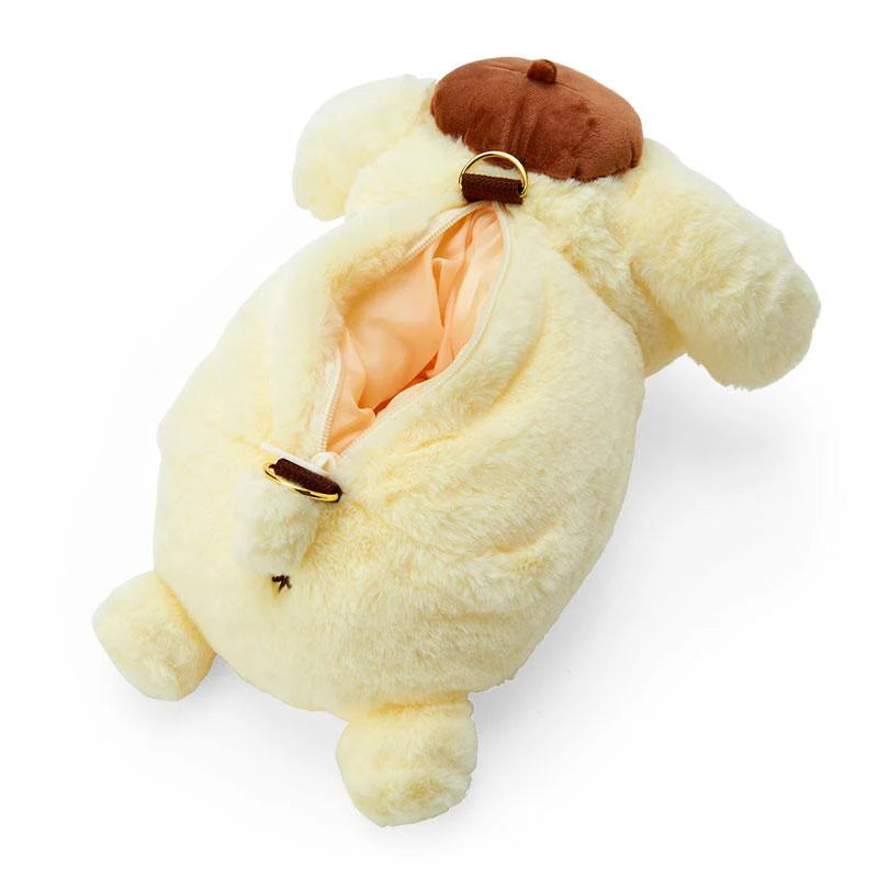 Sanrio|布丁生日布丁狗毛绒玩偶式斜背/手拎两用包|约W23×D30×H15cm