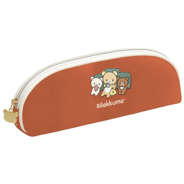 Rilakkuma轻松熊|cafe巧克力甜甜圈系列笔袋/收纳包|约H65 x W195 x D40mm