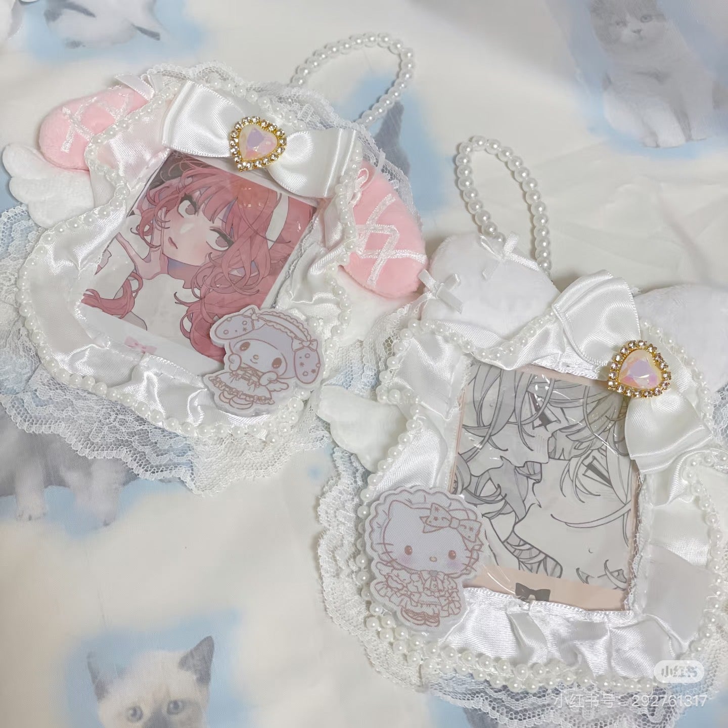 Sanrio|Enjoy Idol Pure White Angel Trading Card Holder|9.2×6.6cm approx.