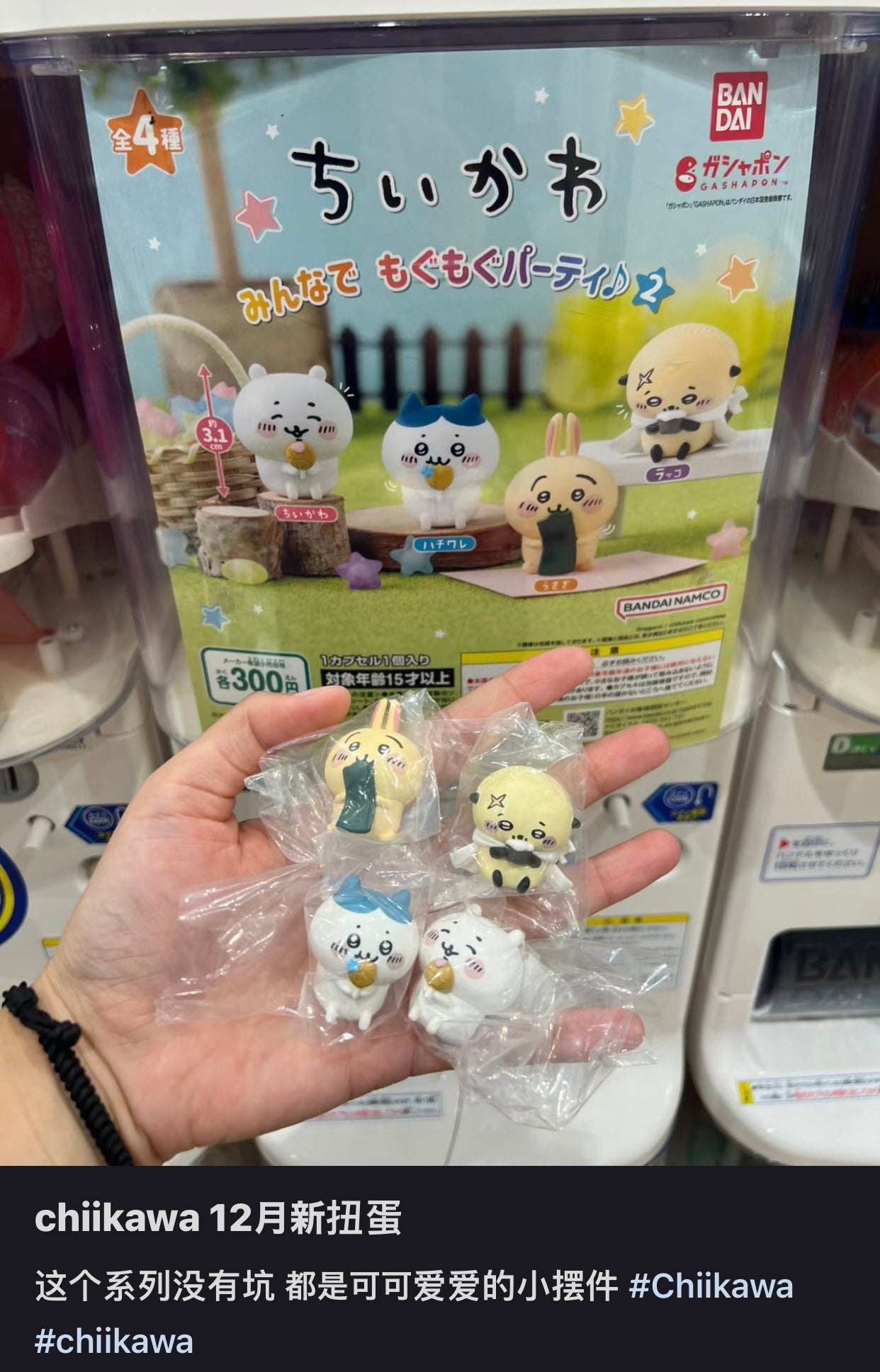 Chiikawa 吉伊卡哇|吃美食限定盲盒/扭蛋/全4种|1枚入