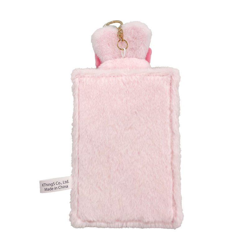 EstherBunny艾丝乐小兔|超萌兔头毛茸茸柔软卡包/卡套|约高180×宽95毫米