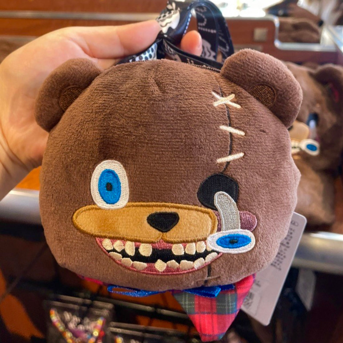 Hamikuma熊|万圣节限定斜背熊头拉链零钱包/卡包