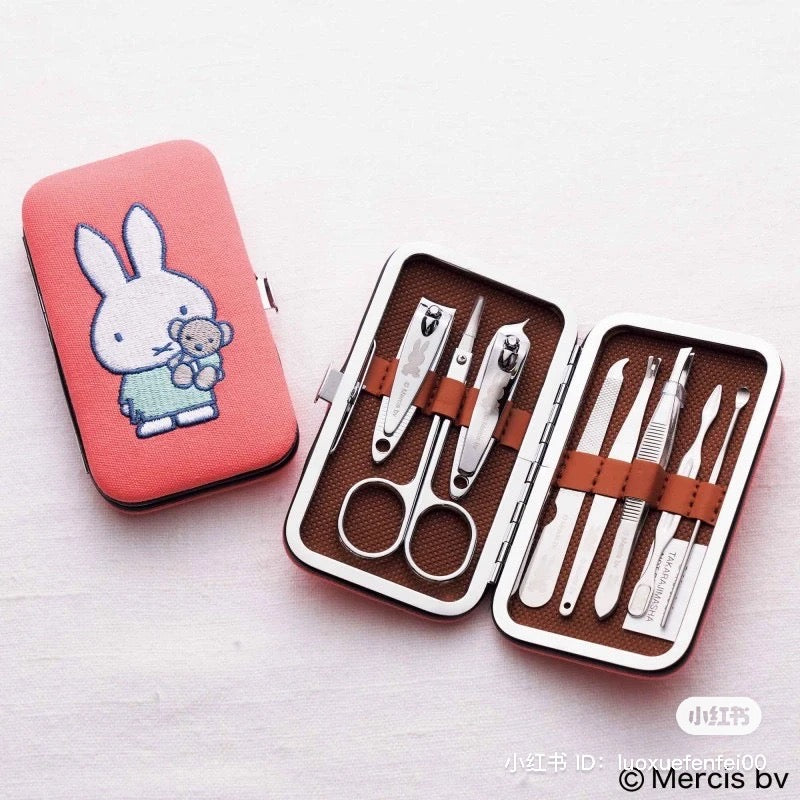 Miffy米菲|可爱指甲剪套组/指甲刀/可爱小盒子/每个工具上都有米菲图案