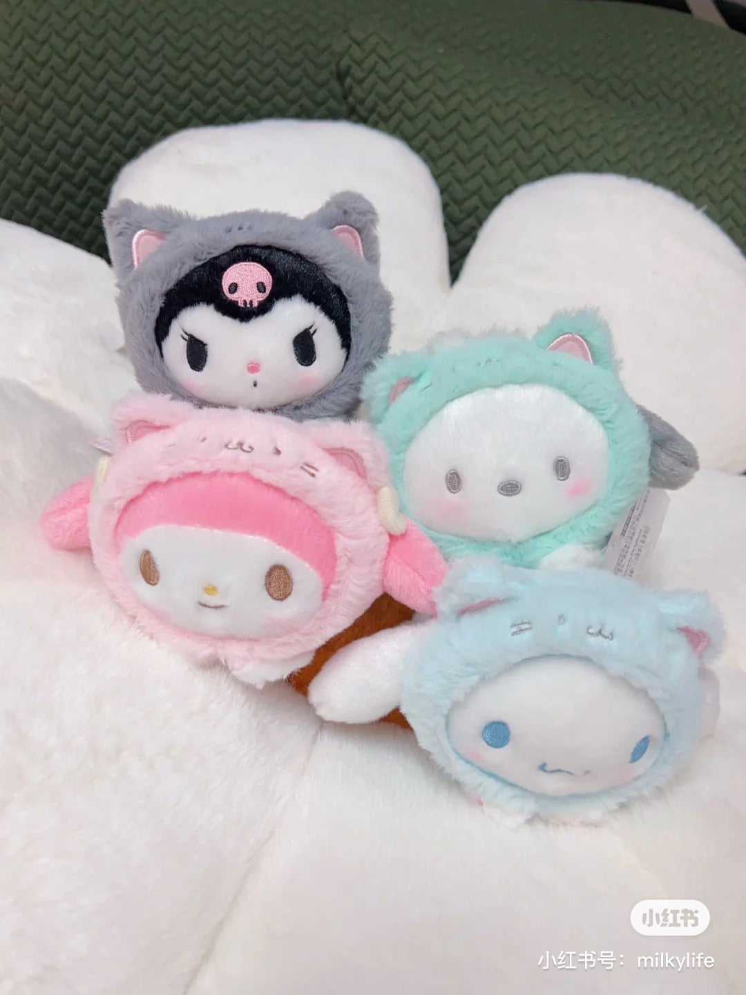 Sanrio|2024限定肉球猫咪/猫咪日系列可爱大脸挂件/包挂|约11.5 x 9.5 x 6.5cm