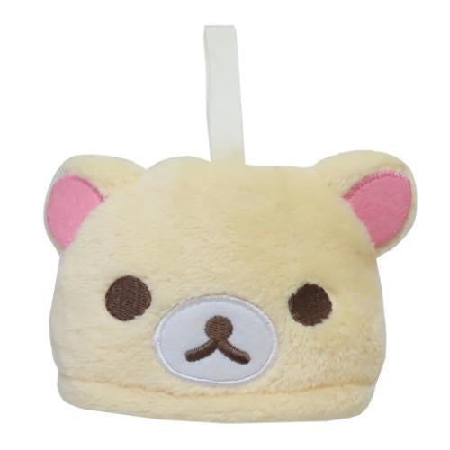 Rilakkuma轻松熊|可收起式便携收纳/特殊抗菌防臭加工/便携可挂小毛巾/小刺绣图案擦手巾/吸水巾|打开后約9.5×12cm