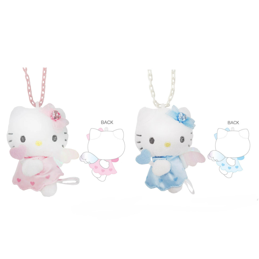 Sanrio三丽鸥|Hello Kitty爱神天使系列手拿爱心魔法棒挂链/包挂|约125xW70xD70mm