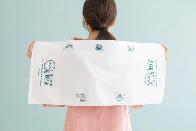 Chiikawa 吉伊卡哇|旅行观光系列吸水大毛巾|約H340×W800mm