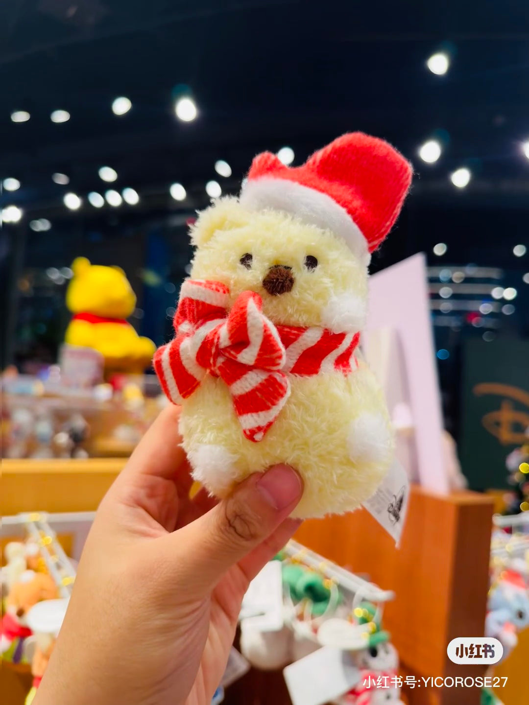 Disney迪士尼|Plush Mascot Keychain / Snowmen Christmas 2024东迪冬日圣诞限定雪人雪球系列可爱角色毛绒玩偶挂件/包挂/圣诞树装饰|约16.5×7.5×6cm