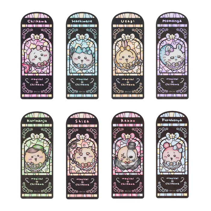 Chiikawa 吉伊卡哇| Magical Chikawa Trading Stained Glass Style Clear Bookmark魔法少女系列彩色玻璃窗亚克力透光书签盲盒/全8种|1枚入