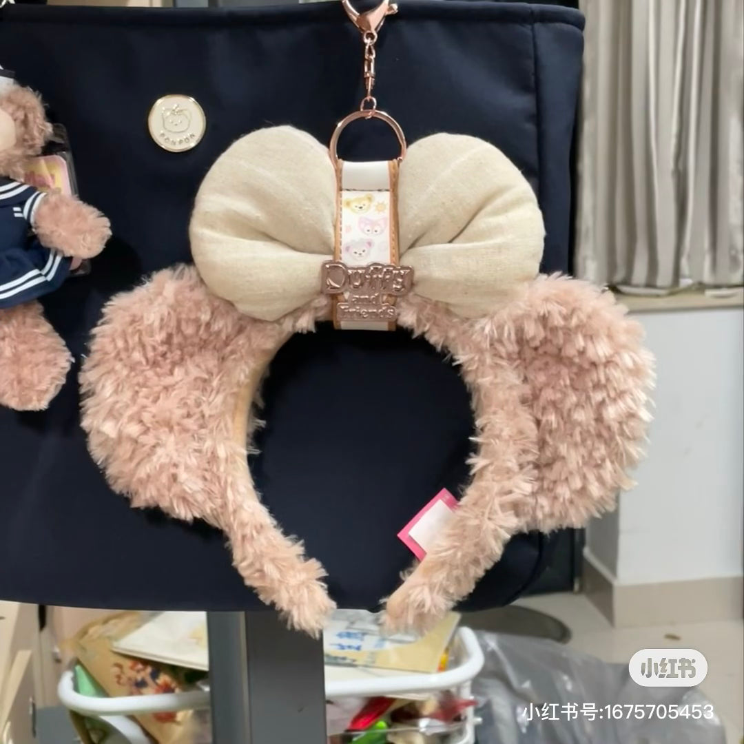 Disney SH|duffy and friends达菲皮质感发箍扣/钥匙扣/挂件