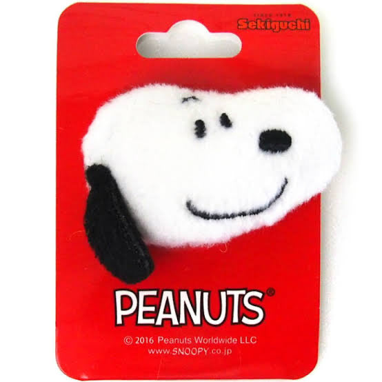 Snoopy|PEANUTS Plush Badge|H3.8 x W5 x D1.8cm approx.