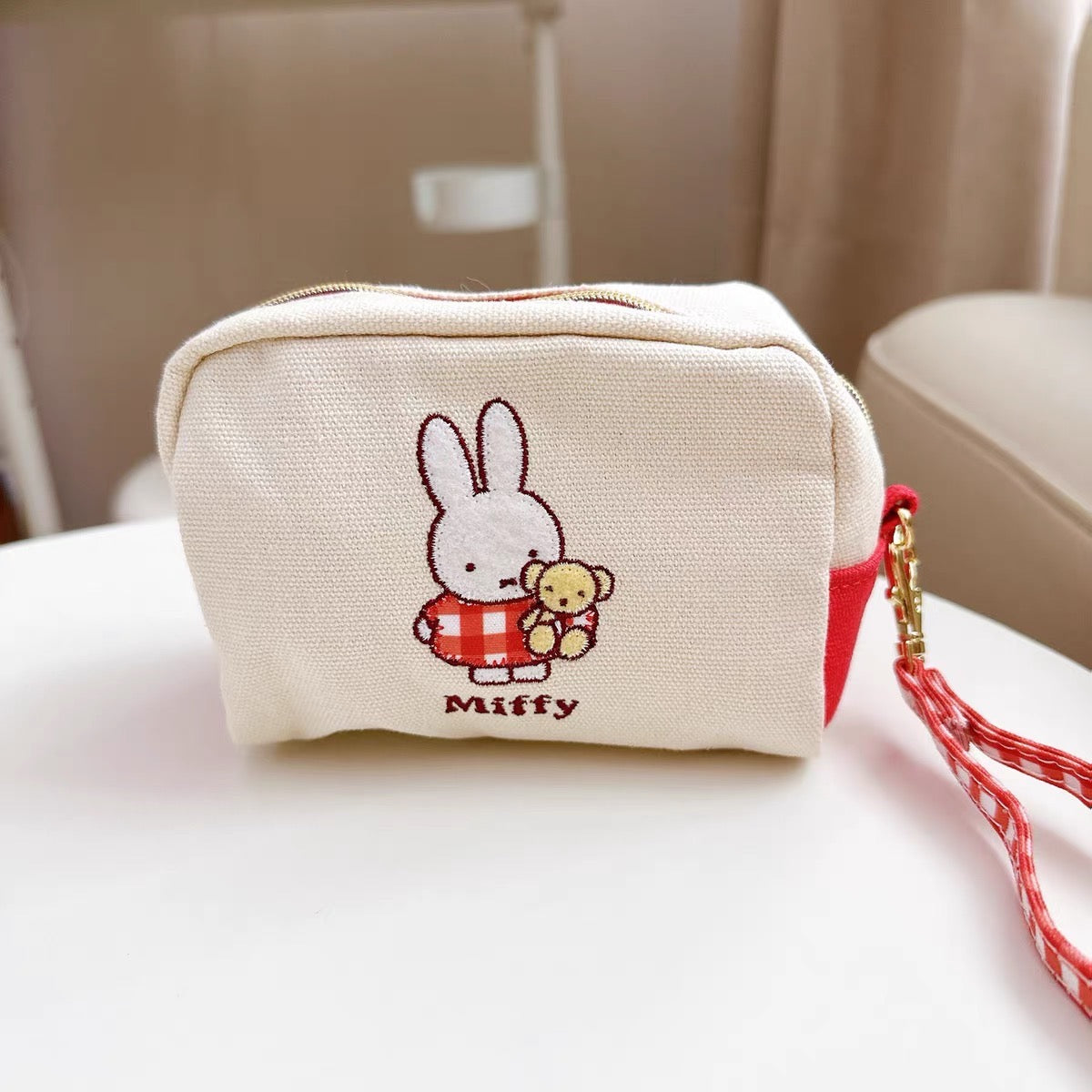 Miffy|patch mini pouch|W125×H90×D90mm approx.