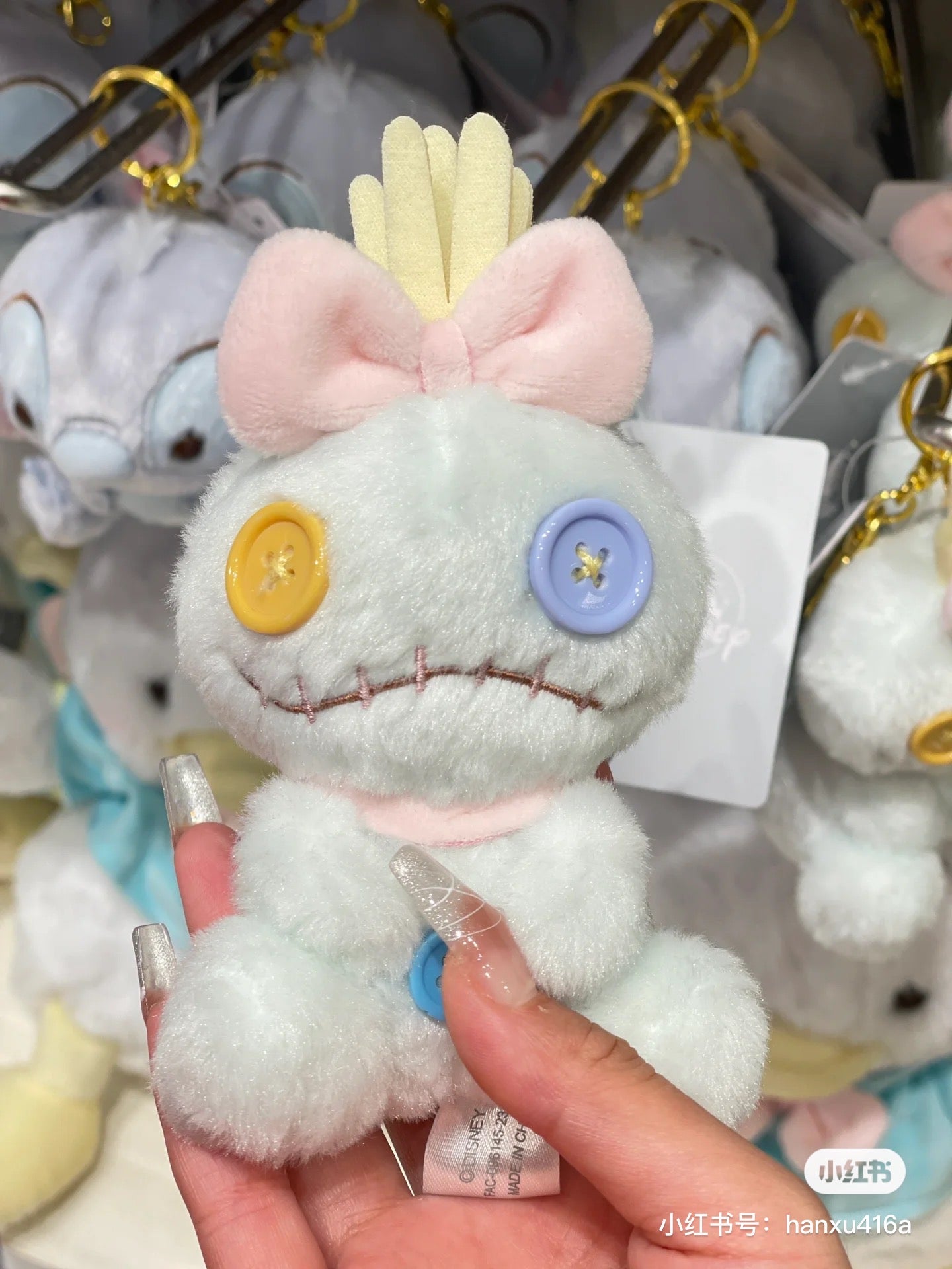 Disney|超好摸fluffy豆豆眼系列挂件|約高さ17×幅9.5×奥行き6.5(cm)