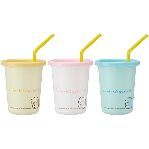 Sumikko gurashi角落生物|可叠收角色吸管杯三只组|320ml