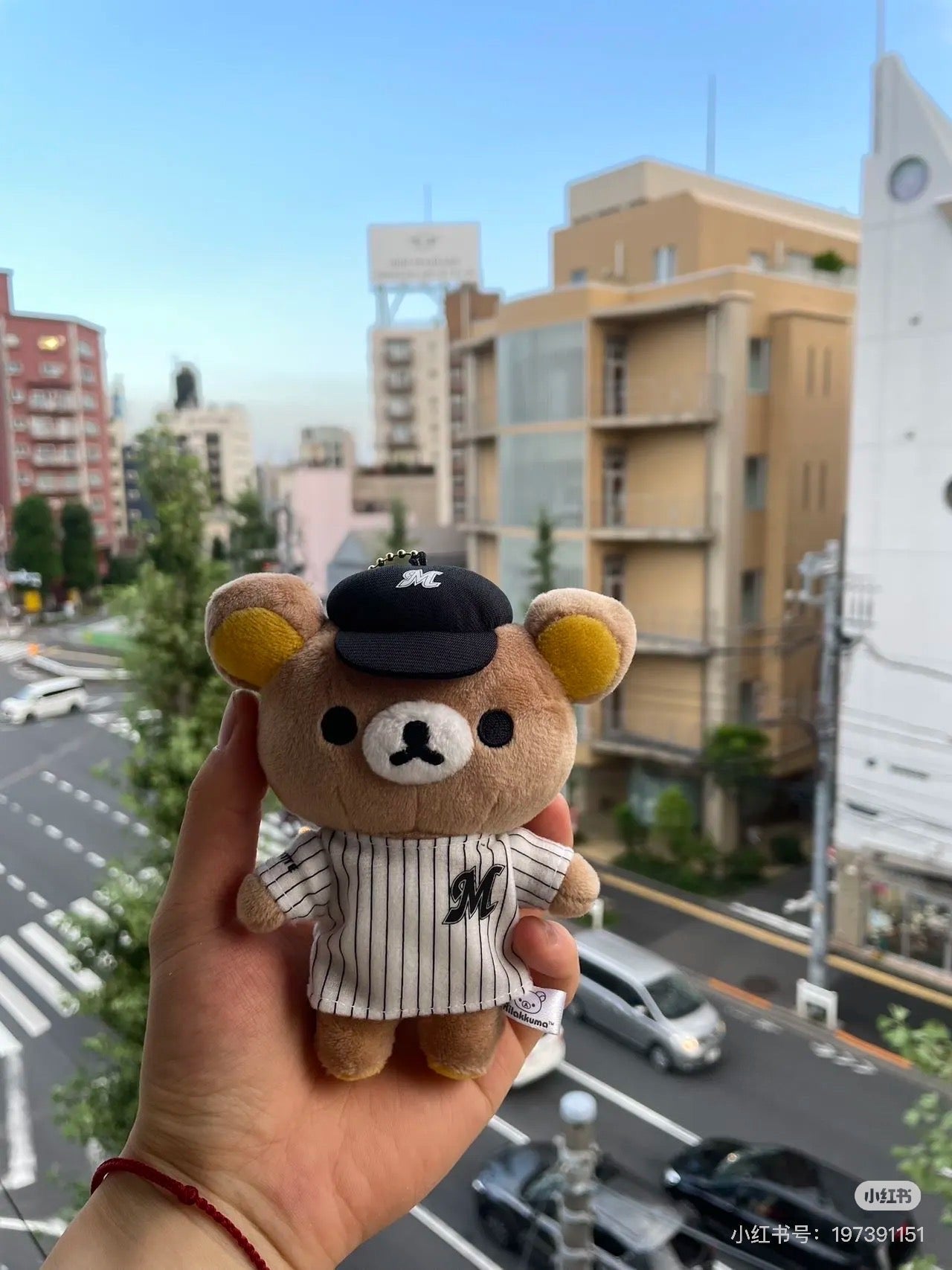 Rilakkuma轻松熊|San-X棒球队联名毛绒挂件/包挂