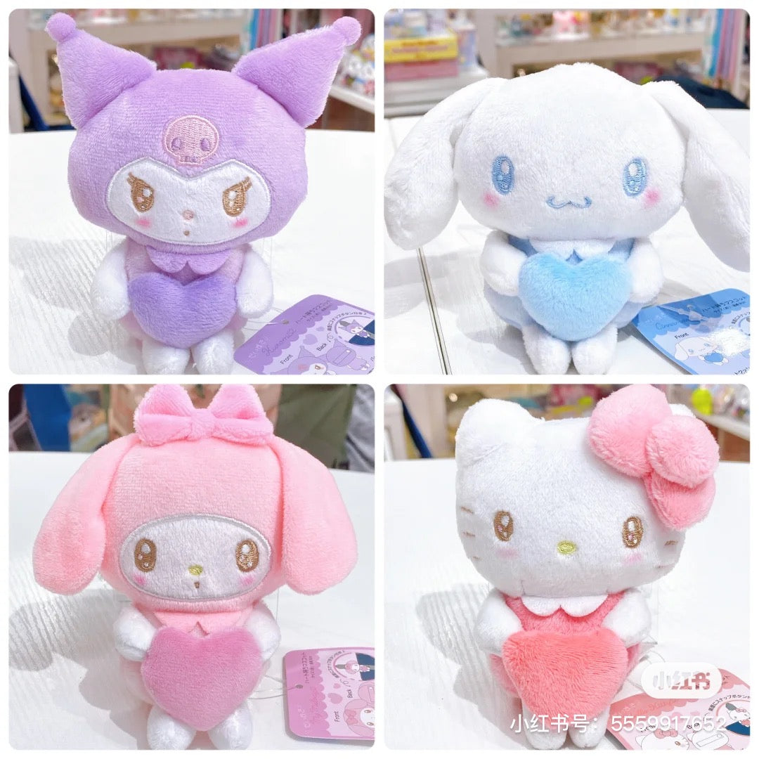 Sanrio|抱爱心柔软挂件|高約9cm