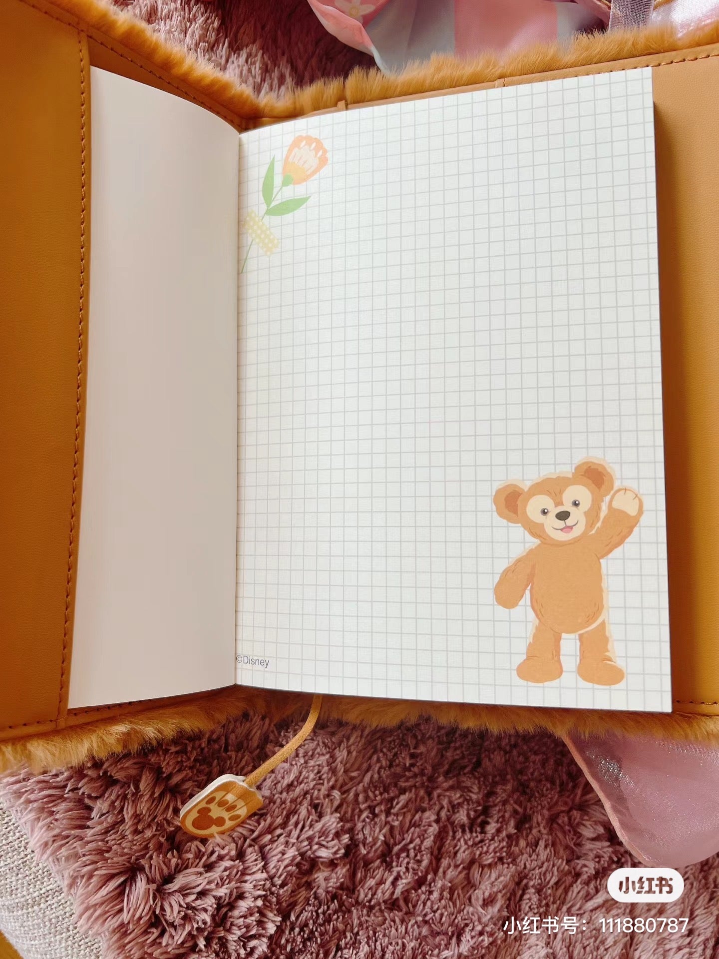 Disney SH|多角色可爱毛绒绒笔记本/内页有卡通图案