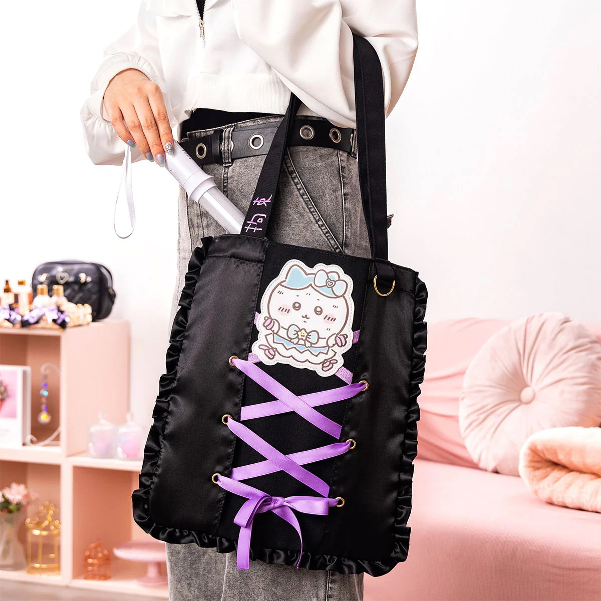 Chiikawa |Magical Chiikawa Restrained Hachiware Tote Bag|H360×W310mm approx.