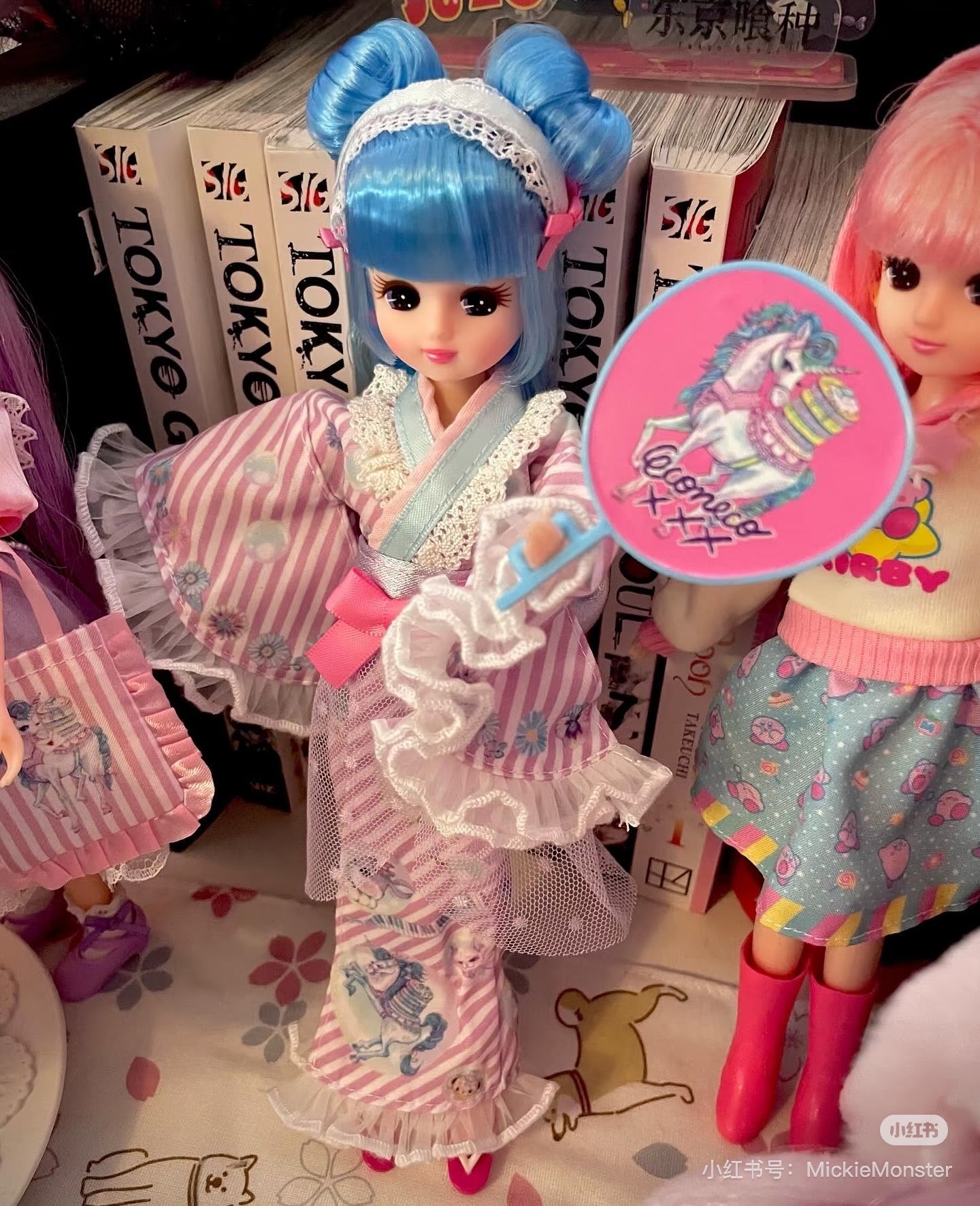 Licca|Takara Tomy Licca-chan Doll Neko Yukata Kimono |26 x 12 x 4cmapprox.