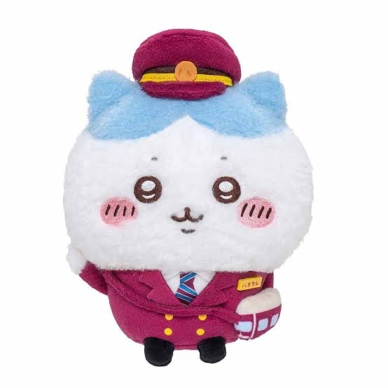 Chiikawa 吉伊卡哇|阪急电车限定站长/列车长小八公仔/玩偶|約H190×W190×D85mm