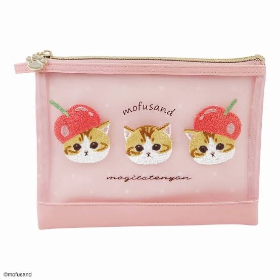 Mofusand|Flat Mesh Pouch|H165×W210×D10mm approx.