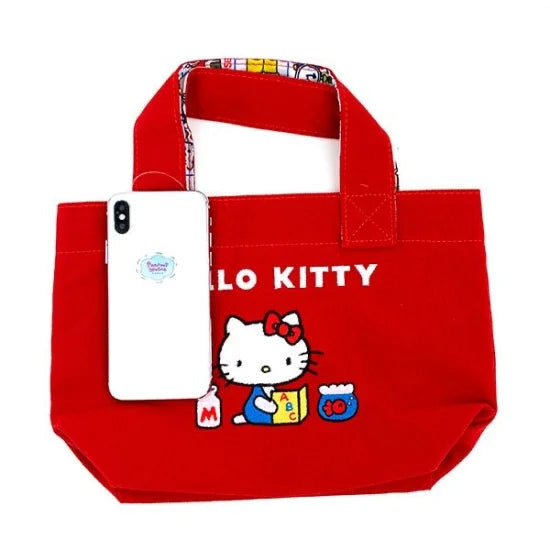 HelloKitty凯蒂猫|Sanrio Hello Kitty 50th Anniversary Classic Mini Tote Bag50周年限定迷你托特包/手提包|约H20 x W30 x D10cm