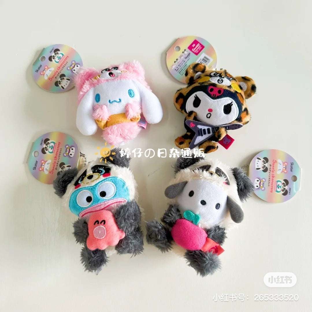 Sanrio|Animal Mascot Holder /Plush Keychain|2 cm x 8 cm x 8 cm approx.