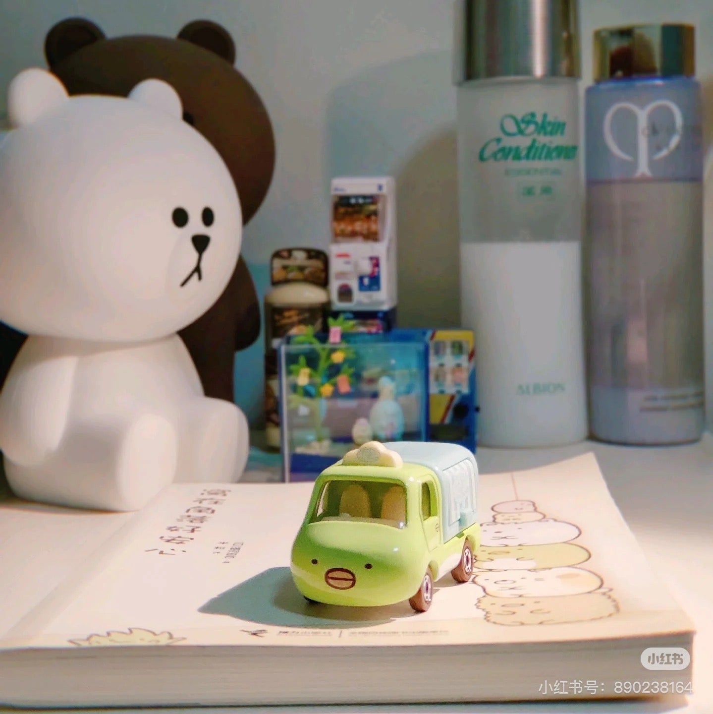 Sumikko gurashi角落生物|Dream Tomica No.167多美卡小伙伴企鹅玩具车/摆件|约 W78×H41×D39mm