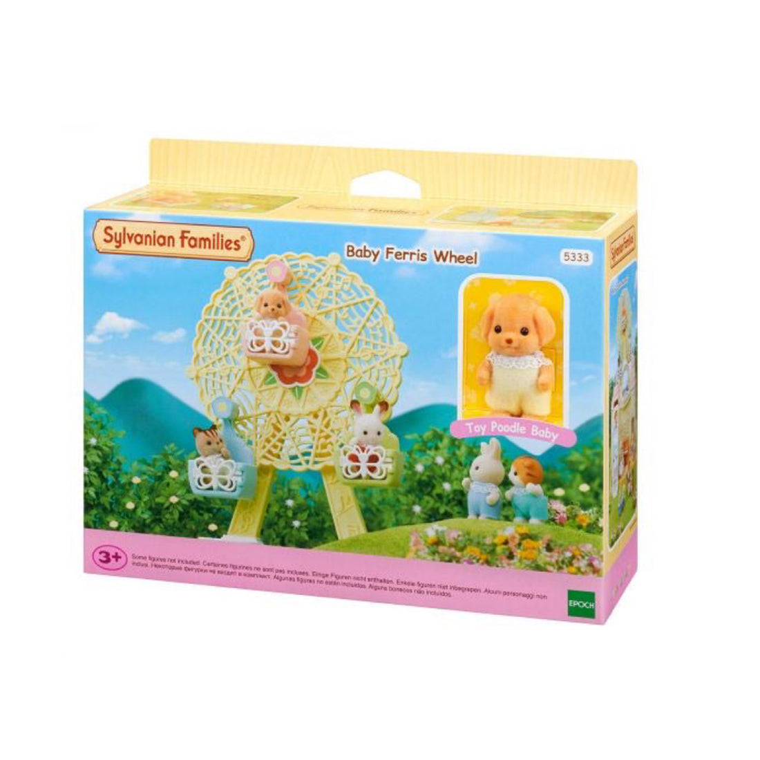 SylvanianFamilies森贝儿家族|Baby Ferris Wheel-Poodle贵宾犬+摩天轮套组/玩具/过家家5333