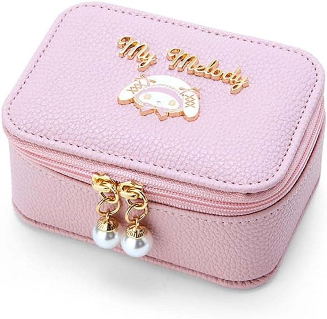 Sanrio|Moonlit Night 第三代暗黑地雷限定皮质感化妆包/印花防水内里/珍珠拉链头|约11.5×9×5.5cm