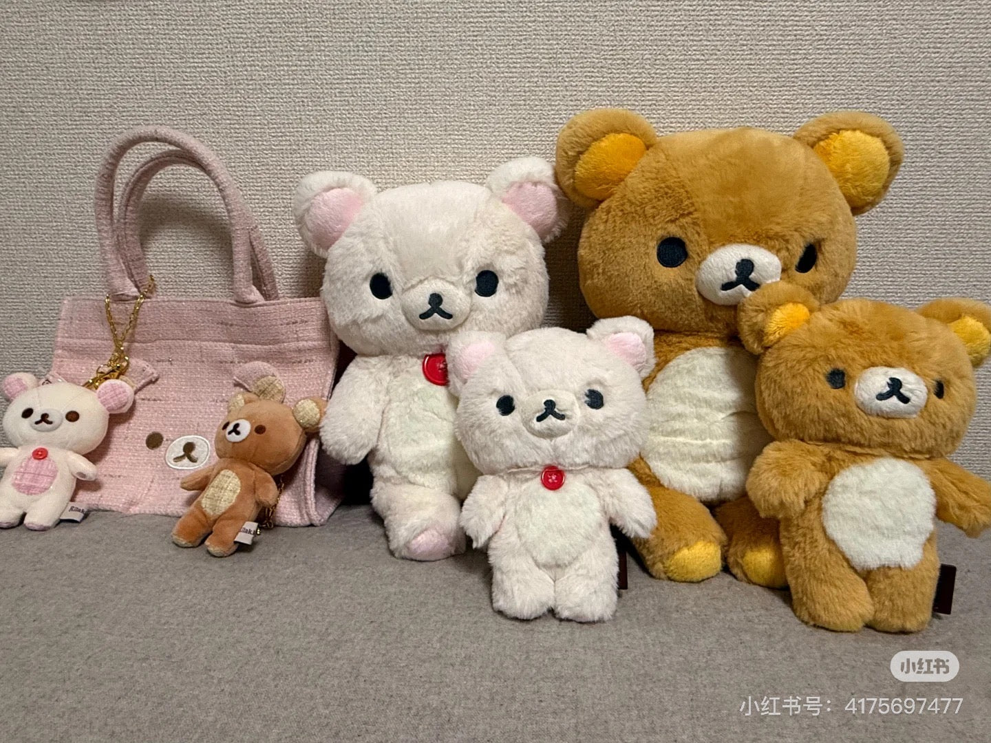Rilakkuma轻松熊|San-X Plush Toy (M)/Wonderful House奇妙屋毛茸茸中号玩偶/公仔/背后有拉链|约400×250×140mm