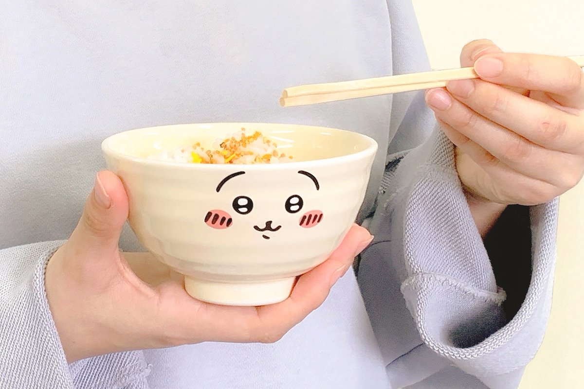 Chiikawa 吉伊卡哇|角色大脸可爱陶瓷碗|約直径125×H65mm