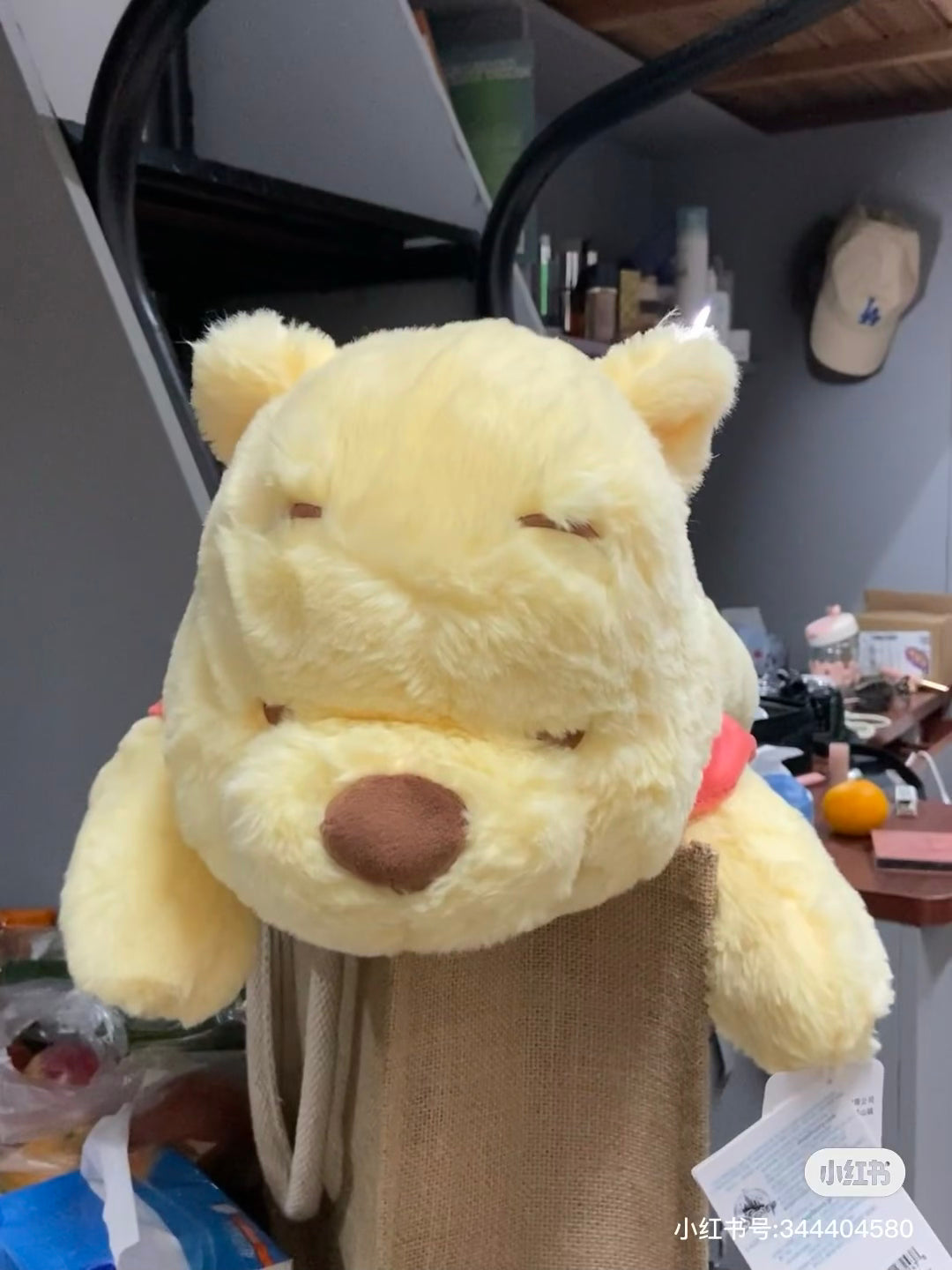 Disney SH|winnie the pooh趴趴fluffy维尼玩偶/公仔