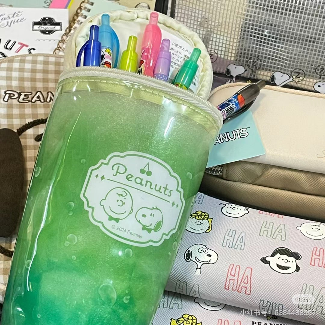 Snoopy|史努比夏日冰沙杯造型文具袋/收纳包|约 W220 x H100 x D100mm
