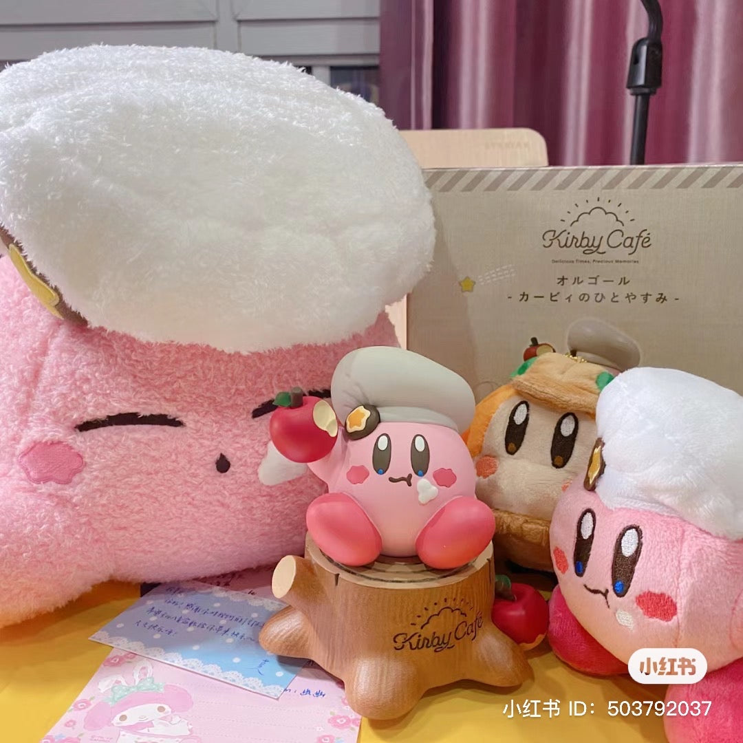 Kirby星之卡比|流口水苹果举高高/会整个旋转的卡比八音盒/摆件/手办/美妙旋律/太爱了/盒装送礼也精致|H125×W110×D110mm