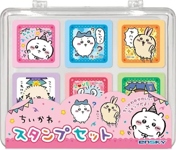 Chiikawa 吉伊卡哇|角色彩色印章/手帐/todo list/gift card等|6枚入