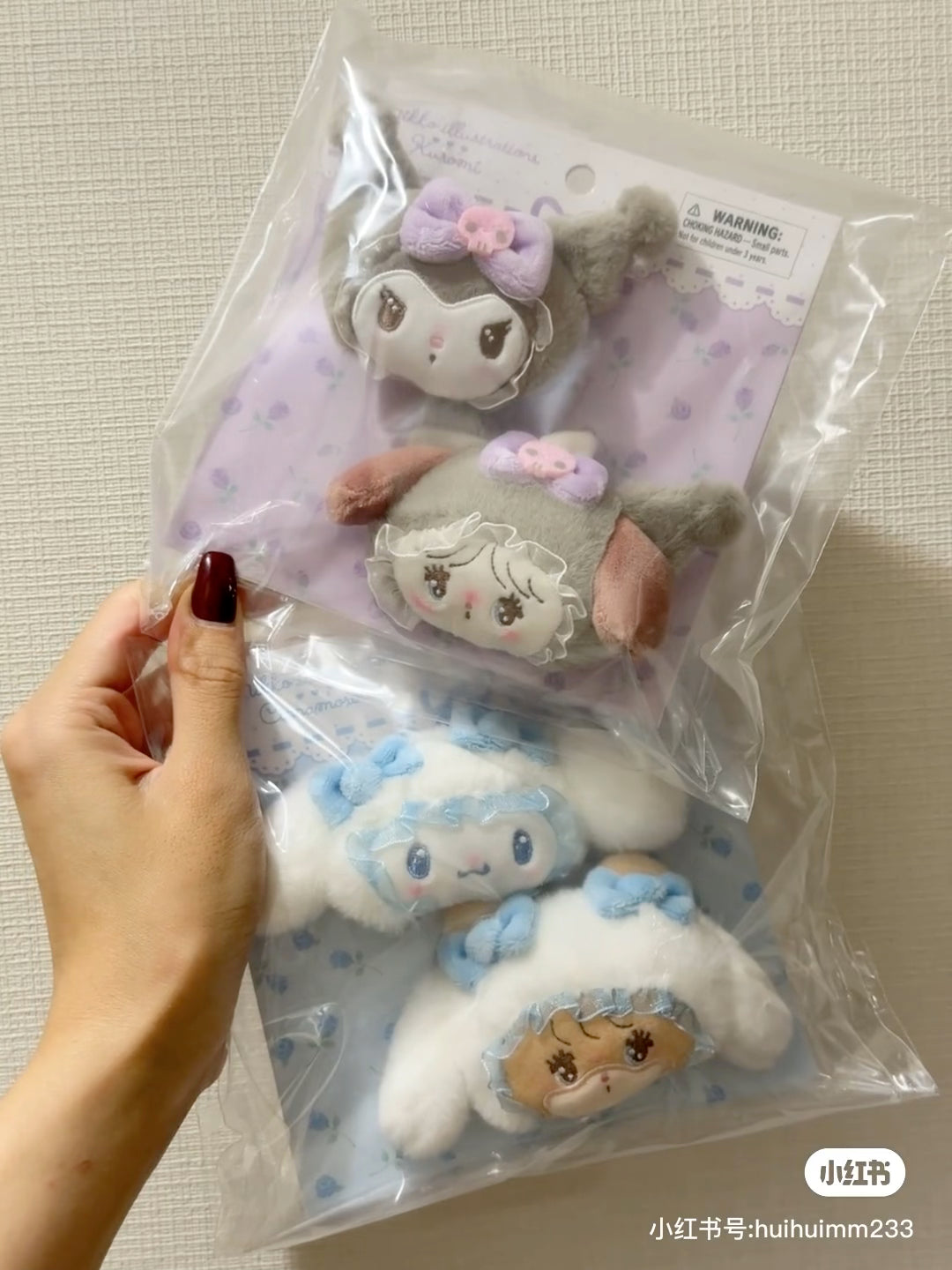 Sanrio|Mikko Illustrations Characters Hair Clip Set|10cm W x 3cm D x 5.5cm H. approx.
