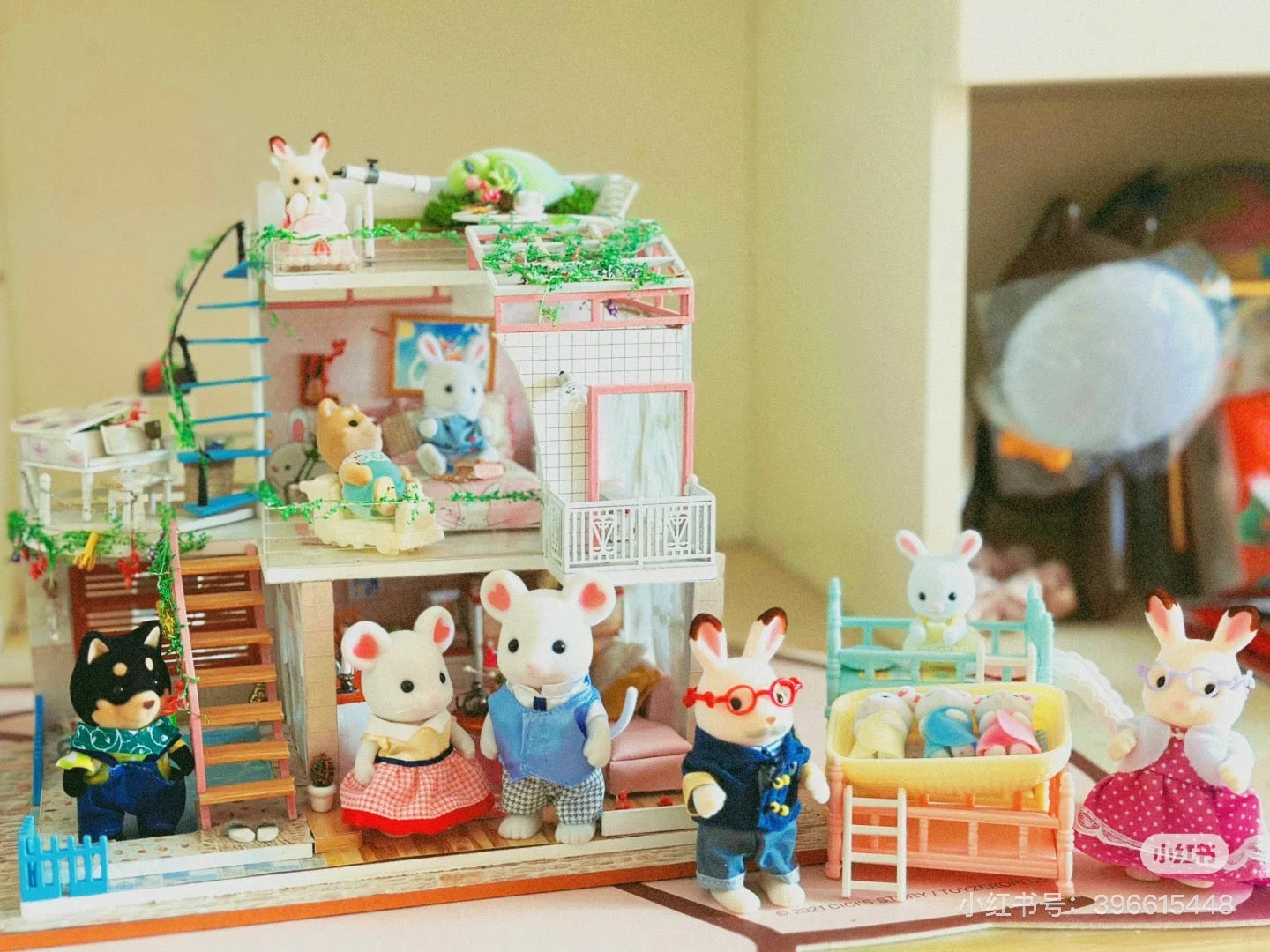 SylvanianFamilies|Chocolate Rabbit Grandparents Set 5190