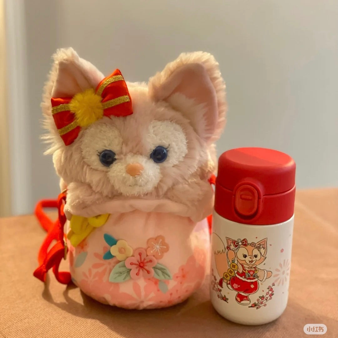 Disney SH|Linabell玲娜贝儿毛绒斜挎包+保温杯组合