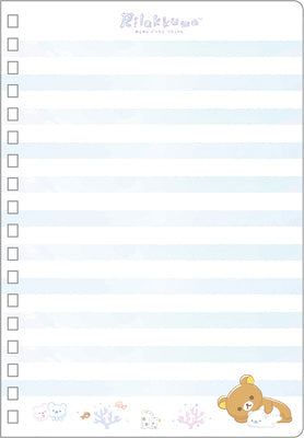 Rilakkuma轻松熊|海洋系列双环笔记本|約180 x 125mm