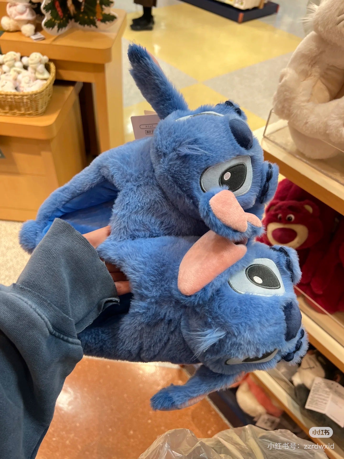 Disney迪士尼|Plush Slippers - Stitch / Warm Goods毛绒玩偶家居鞋/拖鞋|约23-25cm