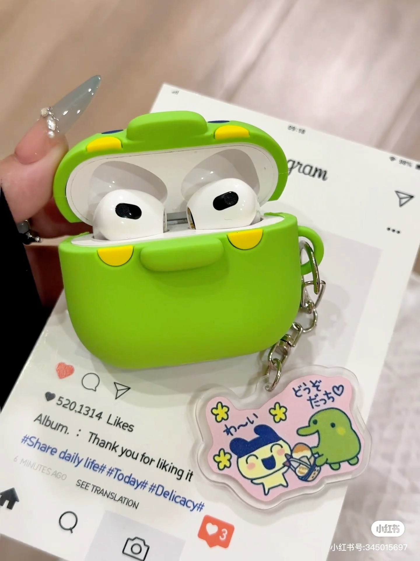 Tamagotchi|AirPods Pro Silicone Case|H142×W111×D45mm approx.