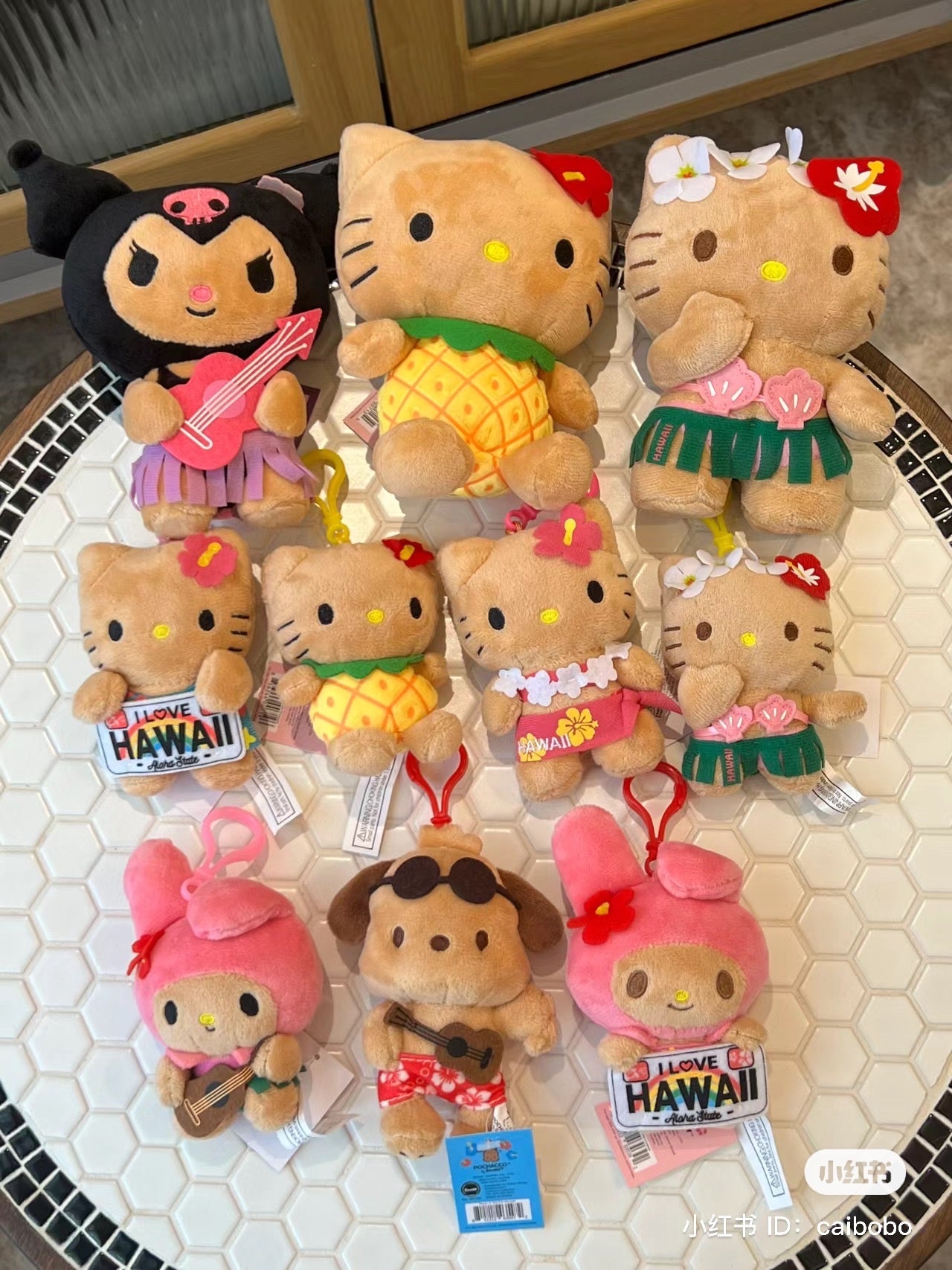 HelloKitty凯蒂猫|HAWAII夏威夷黑皮kitty限定玩偶/公仔